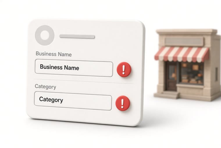 Business name and category: get these two wrong and the rest is wasted