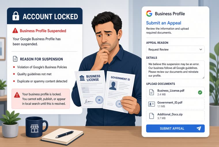 Google Business Profile suspended? What to do