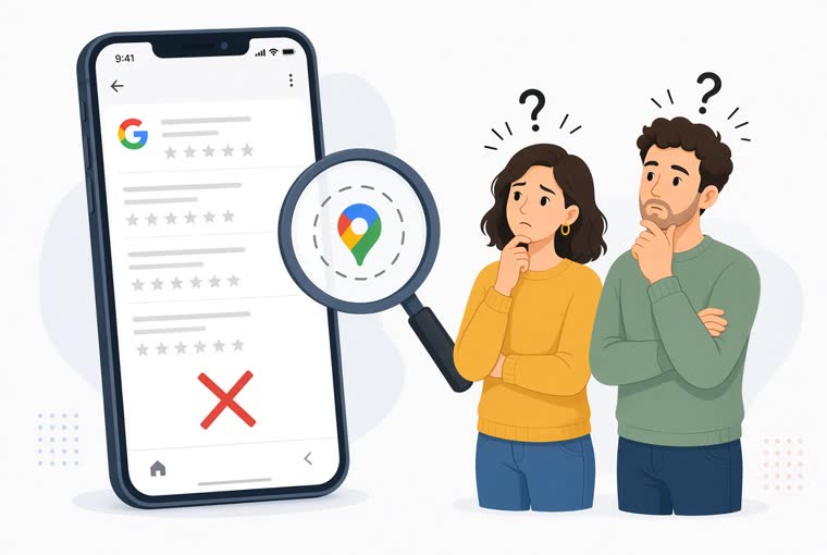 Google review not showing up?