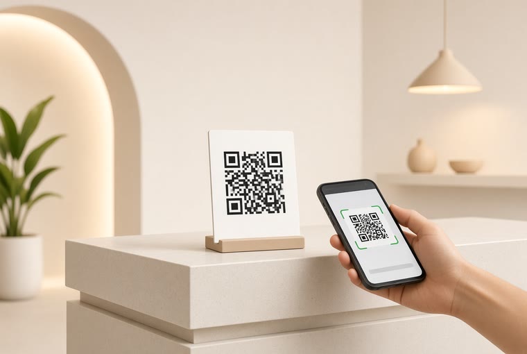Where to put your review QR code so people actually scan it